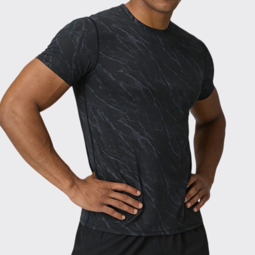 Running Gear Winter - Kaus Kebugaran Cepat Kering Pria Musim