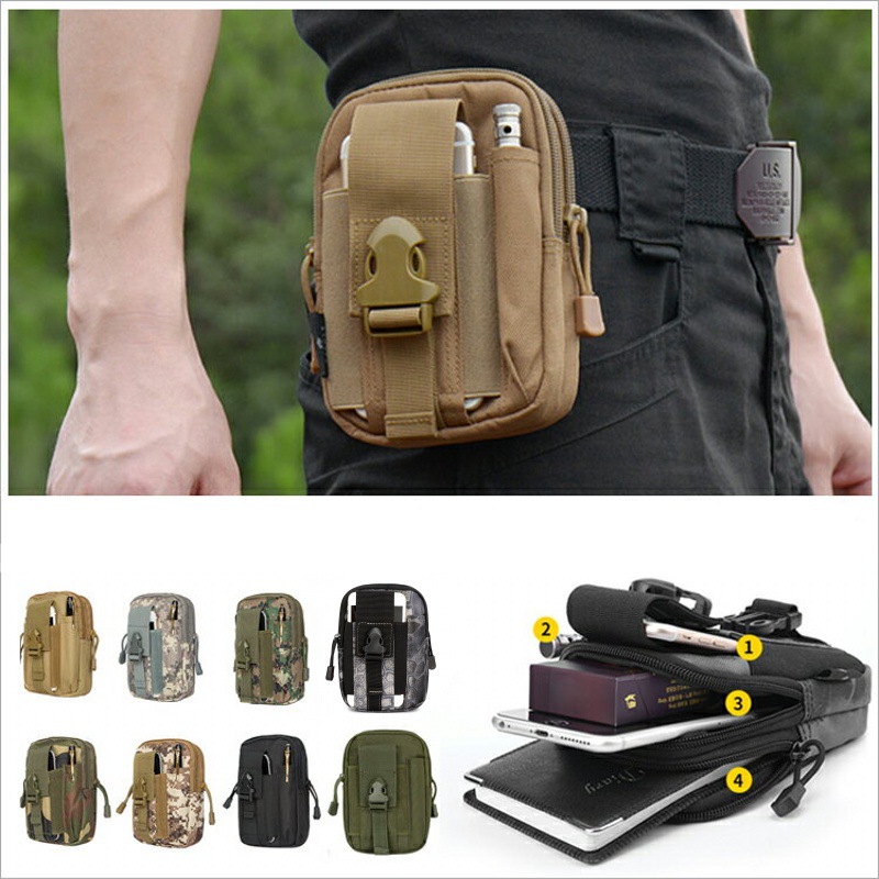 Tas pinggang kantong Molle kec - Running Zwift ulasan dan harga